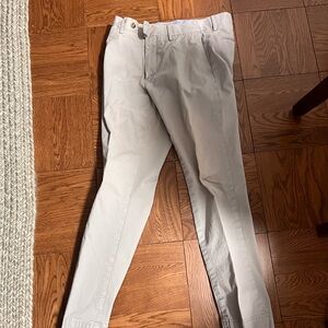 Ralph Lauren Light Gray Slim Stretch Trousers